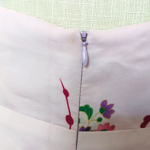 Nanette Lepore Petites Asian Floral Print Pink Silk Dress - Picture 9 of 11